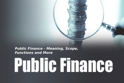 Public Finance - Meaning, Scope, Functions and More