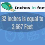 32 inches in Feet
