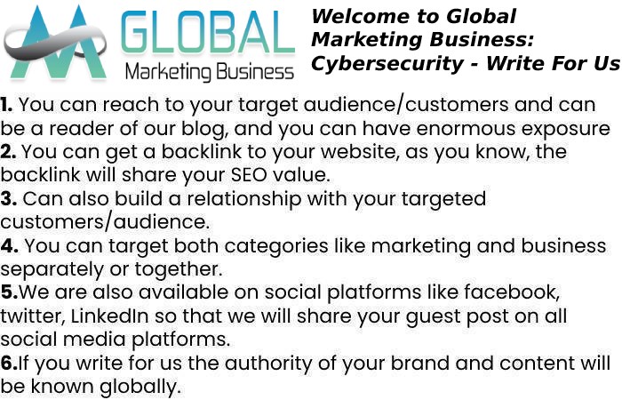 Welcome to Globalmarketingbusiness.com: Cybersecurity - Write For Us