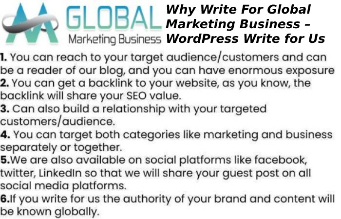 Why Write For Global Marketing Business – WordPress Write for Us