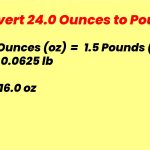 24 oz to lbs