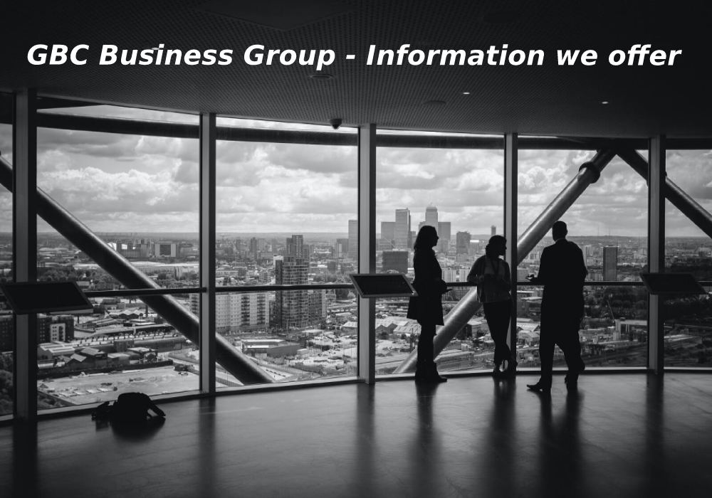 GBC Business Group - Information we offer