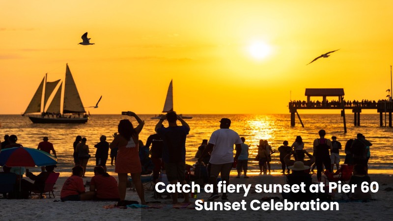 Catch a fiery sunset at Pier 60 Sunset Celebration