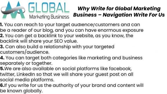 Why Write for Global Marketing Business – Navigation Write For Us