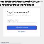https g co recover password reset